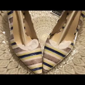 Etienne Ladies Dress Snakeskin Pumps Size 7.5